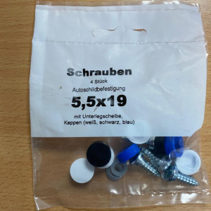 Kennzeichen-Schrauben-Set (M6x20) : : Auto & Motorrad